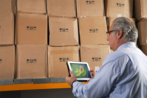 Figure 18: A logistics manager uses web-available data about weather conditions in his fleet’s distribution routes to ensure that trucks arrive on time for pickups and deliveries.