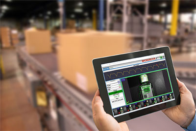 Figure 6: A web user interface displays inspection data from a machine vision system on the factory floor, allowing inspections to be monitored through a web browser on any local device.