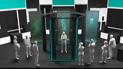 Rendering of the Pepperl + Fuchs Industry 4.0 stand at Hannover Messe