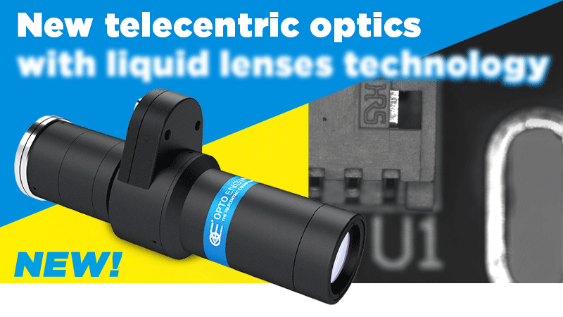 New Telecentric Optics with liquid lenses technology