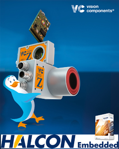 VC Z Smart Cameras are now available with HALCON Embedded for efficient application development