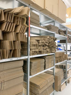 Only recycled packaging material is used in the dispatch of IDS 
