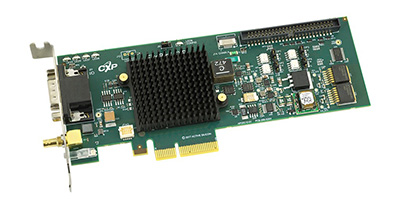 Equipped with a half-size x8 PCIe Gen 3.0 card, the Claxon supports up to four CXP-12 cameras. It also supports simultaneous capture from four 12.5 Gb/s CXP links and simultaneous communications to all cameras, which can be accurately synchronized or completely independent. Image courtesy of BitFlow, Inc.