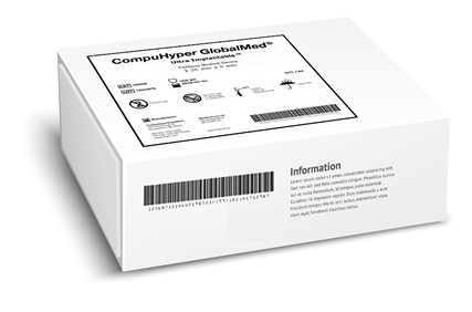 Figure 1: A fictitious example of a medical device label that conforms to the requirements of the FDA’s UDI (Unique Device Identifier) initiative for device labels and packaging.