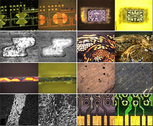 sample pairs show images either with ringlight or coaxial light
