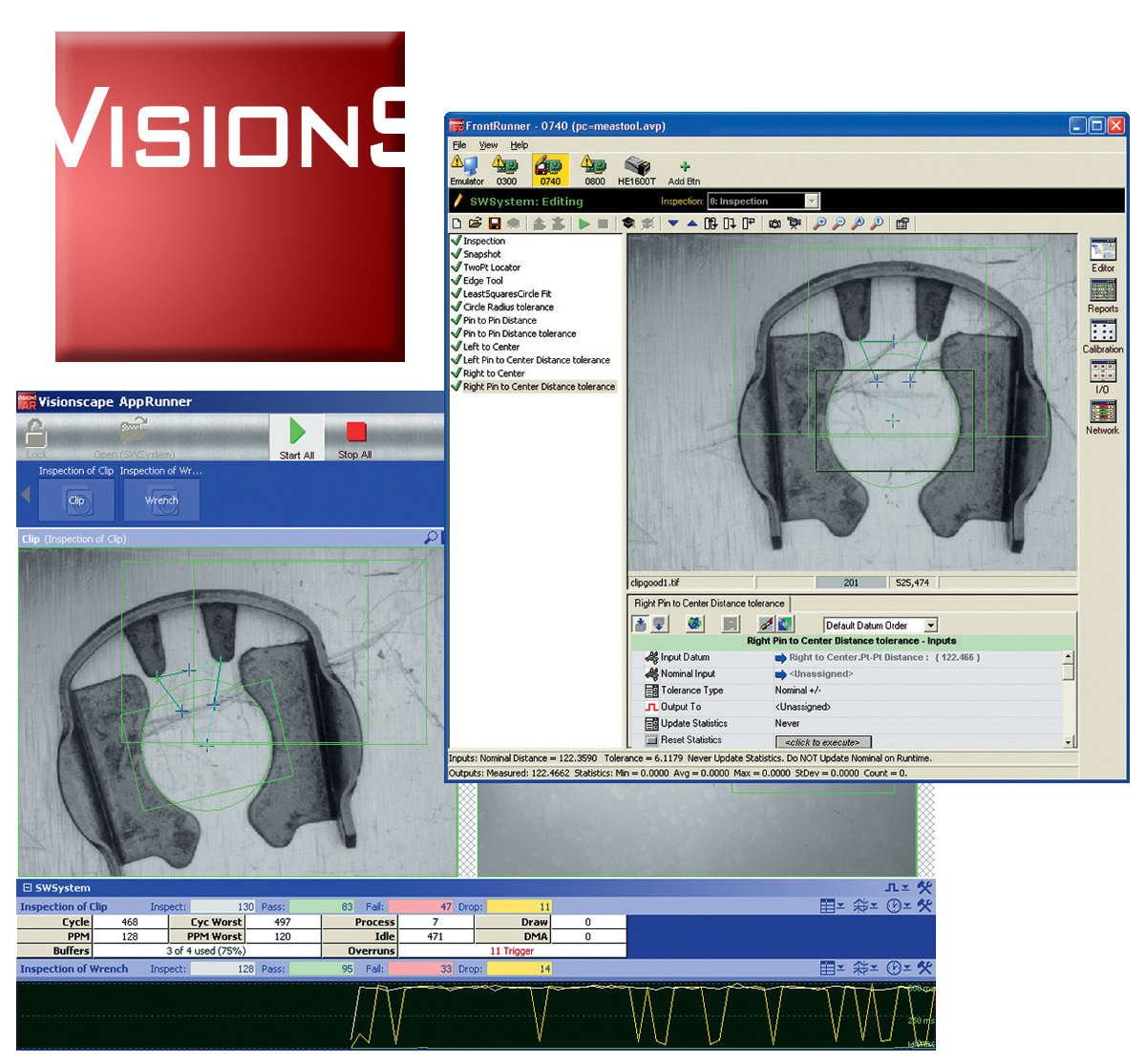 Microscan’s Visionscape® is a comprehensive machine vision software that can be used on machine vision boards, GigE solutions, and smart cameras