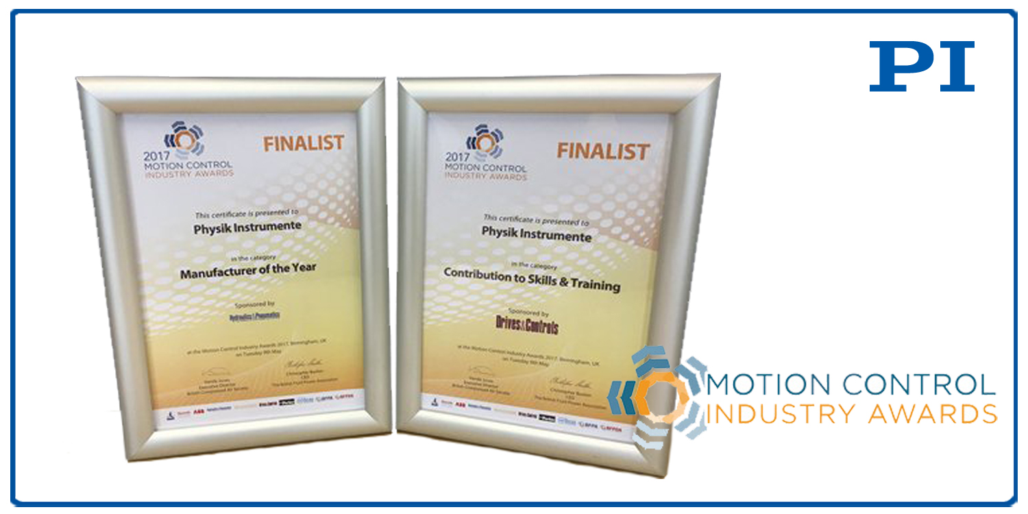PI Finalist in Motion & Control Industry 2017 Awards