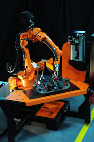 Six live welding and cutting demos highlighted by the introduction of the new IRB 6700 robot family; paint booth features interactive robot programming demo