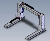 Laser welder including a large Gudel gantry robot