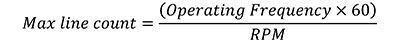 Max line count equation