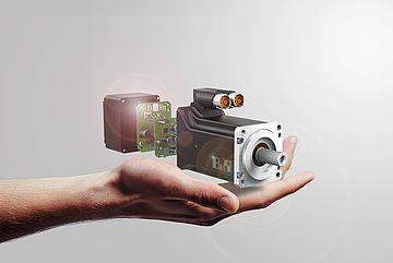 The compact motor-mounted drives facilitate the development of modular plants and machinery. 