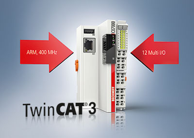 The new Beckhoff CX7000 Embedded PC is a cost-effective compact controller for TwinCAT 3 software that can be expanded as needed via I/O terminals.