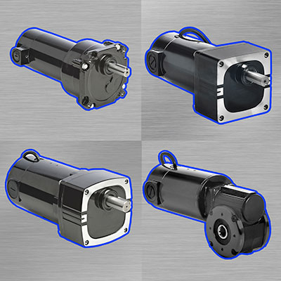 90V and 180VDC gearmotors