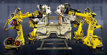 "Gakushu” (studying/learning) robots equipped with machine learning for vibration control can adjust to fine variables in fixturing or other conditions in real time and adjust their motion for up to 15% cycle-time improvements in spot welding.