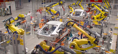 An automotive factory