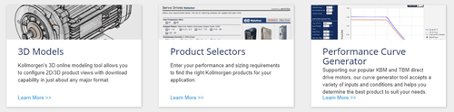 New web tools by Kollmorgen