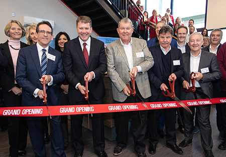 Grand opening and ribbon cutting of the new maxon precision motors location