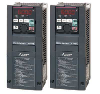 FR-A800-E and FR-F800-E All-in-One VFDs
