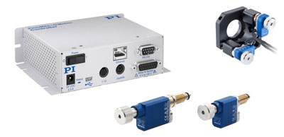 Closed-loop opto-mecahnical actuators by PI