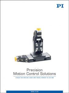 New Catalog of Medium Load Precision Motorized Positioning Systems