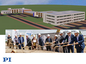 Breaking ground at the new PI location