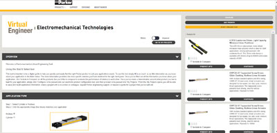 Parker Electromechanical's Virtual Engineer