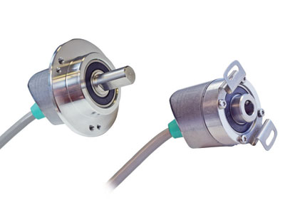 POSITAL Incremental Encoders with Angled Cable Entry 