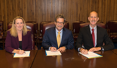 Ms. Loren Sweatt, Deputy Assistant Secretary, OSHA; Mr. Jeffrey Burnstein, President, RIA; and Dr. John Howard, Director, NIOSH.