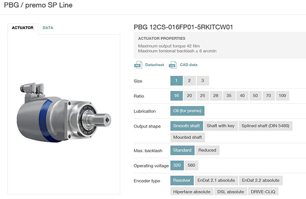 PREMO line specs