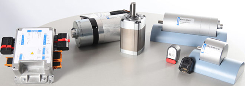 The modular system contains five elements: motors, drives, electronics, brakes and sensors.