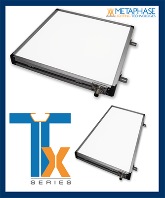 Metaphase TX backlights include versions with push buttons and an internal microprocessor, allowing users to switch between different trigger modes, which is useful in computational imaging and other applications. 