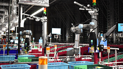 RightHand Robotics RightPick system autonomously handles items in a consumer-packaged goods company’s warehouse.