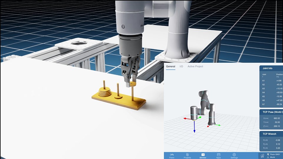 The Flexiv-Isaac Bridge App in Action
