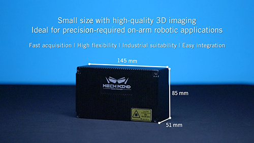small size with high quality 3d imaging ideal for precision required on arm robotic application