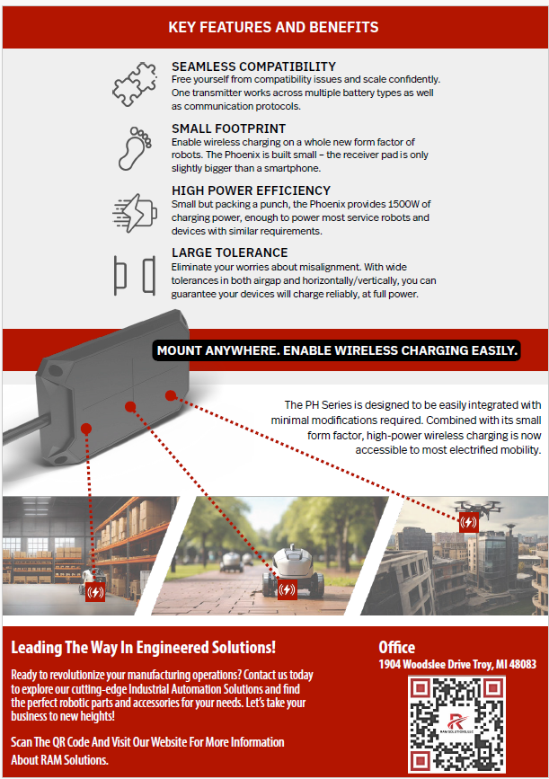 Key Features and Benefits: Seamless compatibility, Small footprint, High power efficiency, Large tolerance