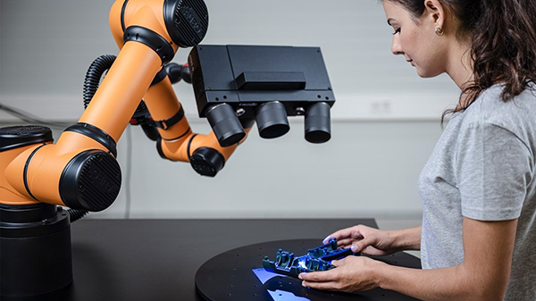Atos Q measuring with blue light equalizier