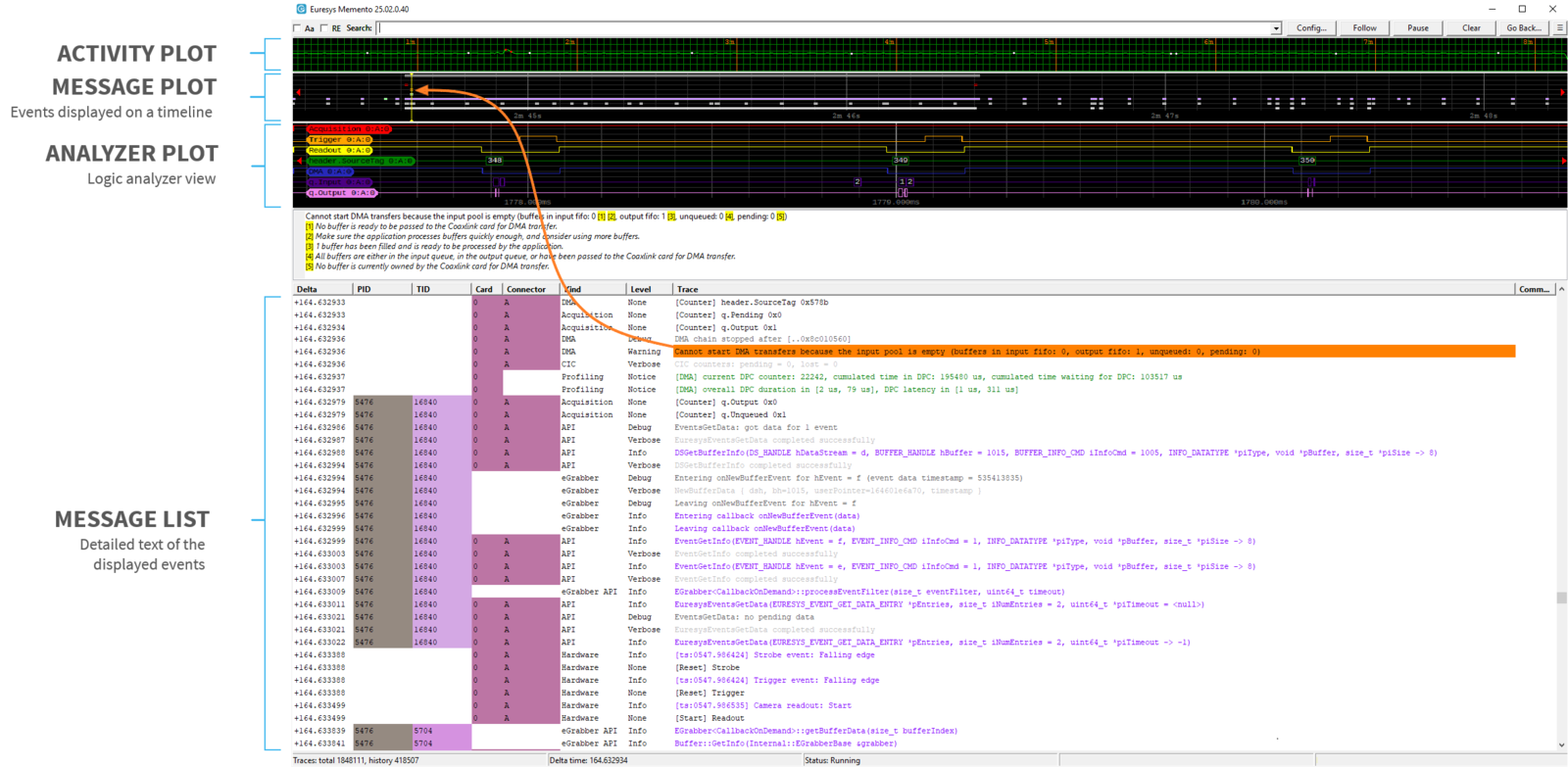 Memento Event Viewer