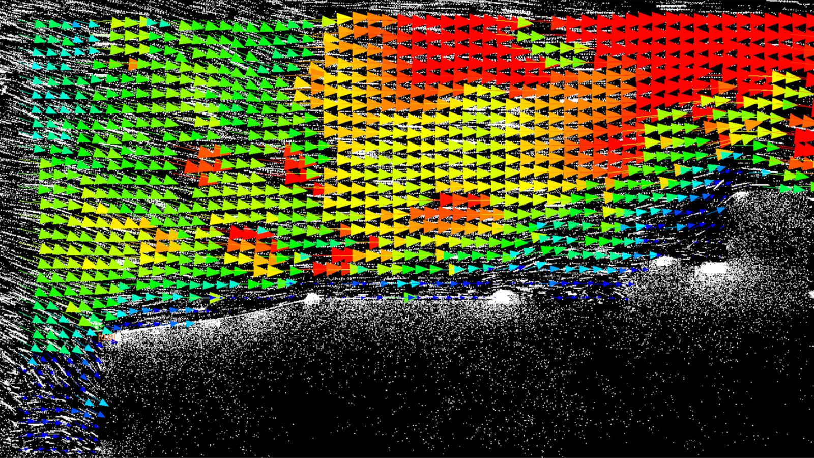 Flow visualization and quantification through accumulation of event-based data