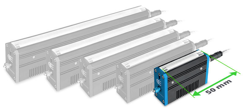 New model of 50 mm length illumination area