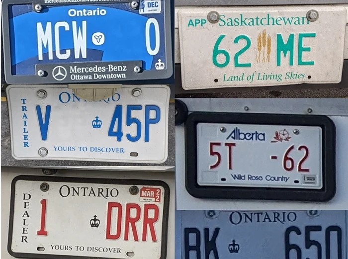 Figure 5: Different colors and designs on license plates. Source: Teledyne DALSA