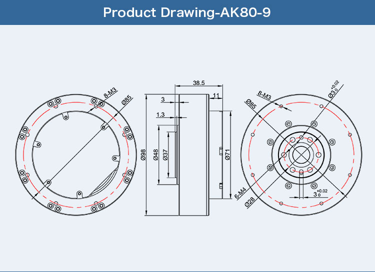 Product Drawing AK80-9