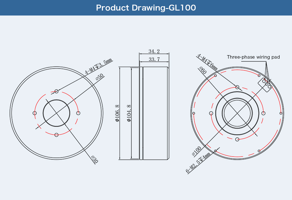 Product Drawing GL100
