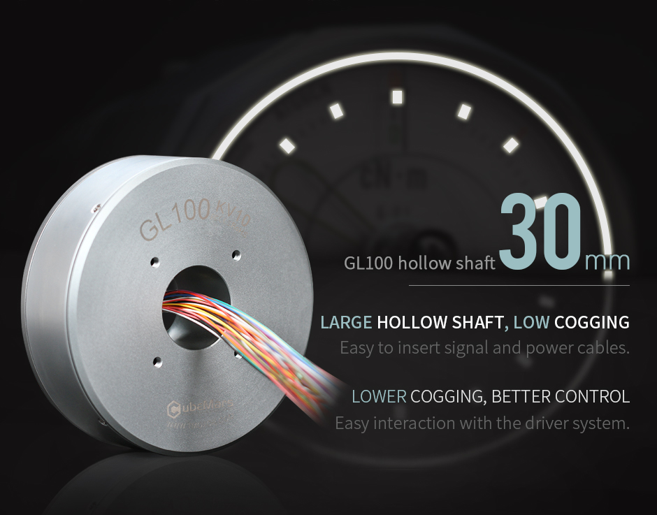 CubeMars GL100 KV10 Hollow Shaft