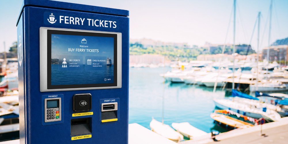 ferry tickets machine by dock