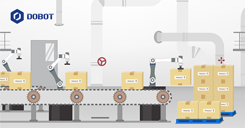 dobot robotic palletizing