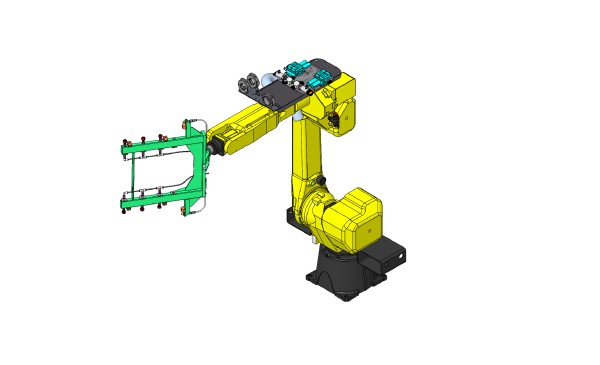 Robot Arm 3D Render