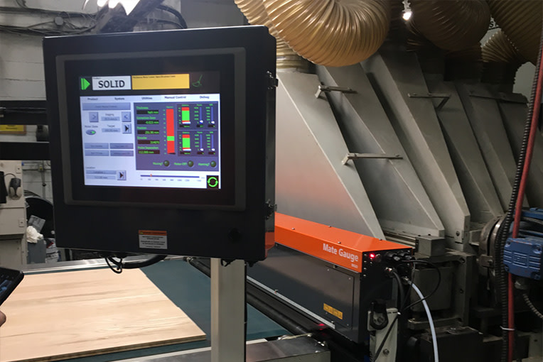 A photo of a panel PC as part of a manufacturing line