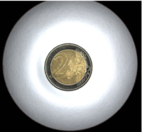 imaging of a 2 Euro coin