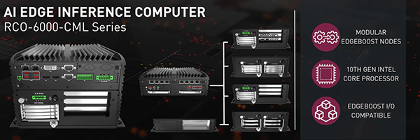 RCO-6000-CML Rugged Edge AI & AI Edge Inference Computer with 10th Gen Intel Core Processor