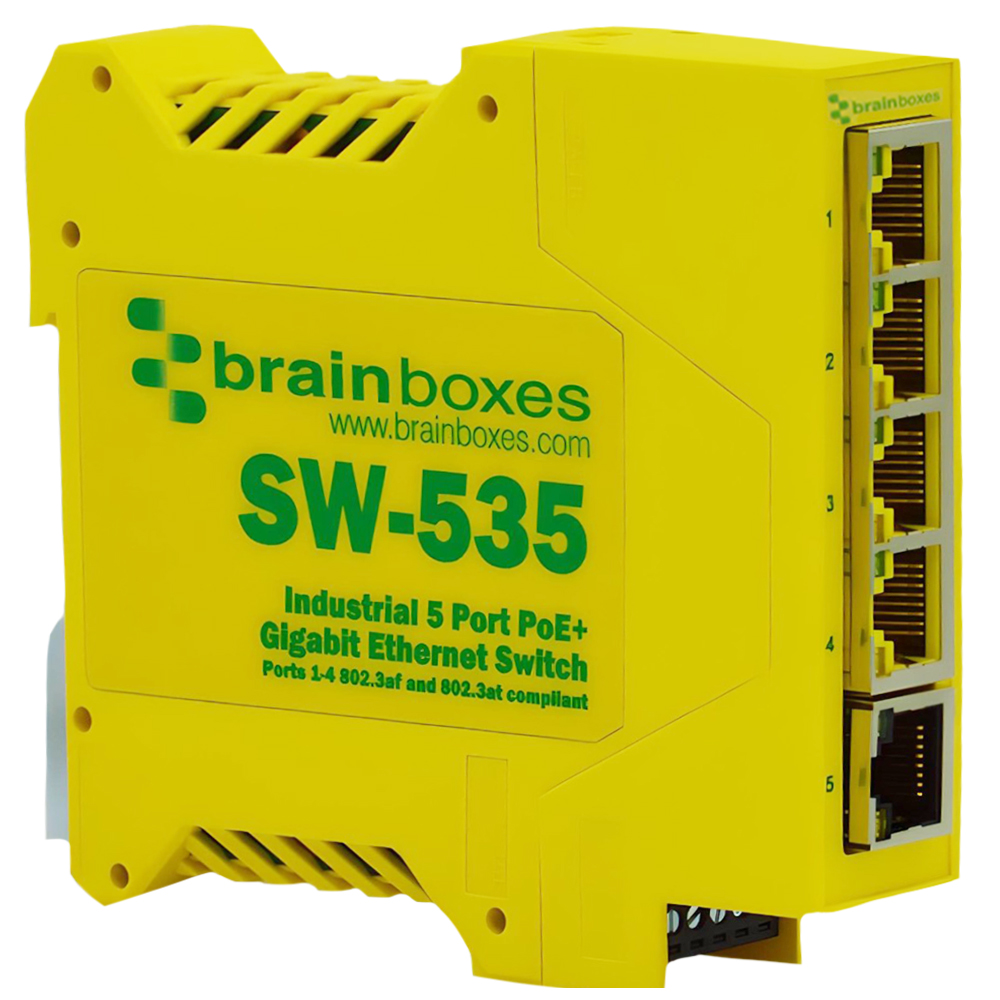 SW-535 Industrial 5 Port PoE+ Gigabit Ethernet Switch